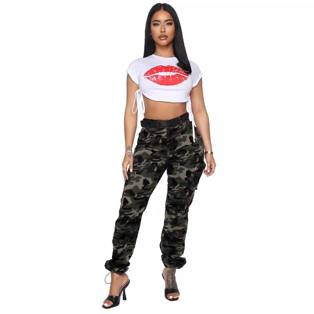 Workwear Autumn New Denim Camouflage Pants