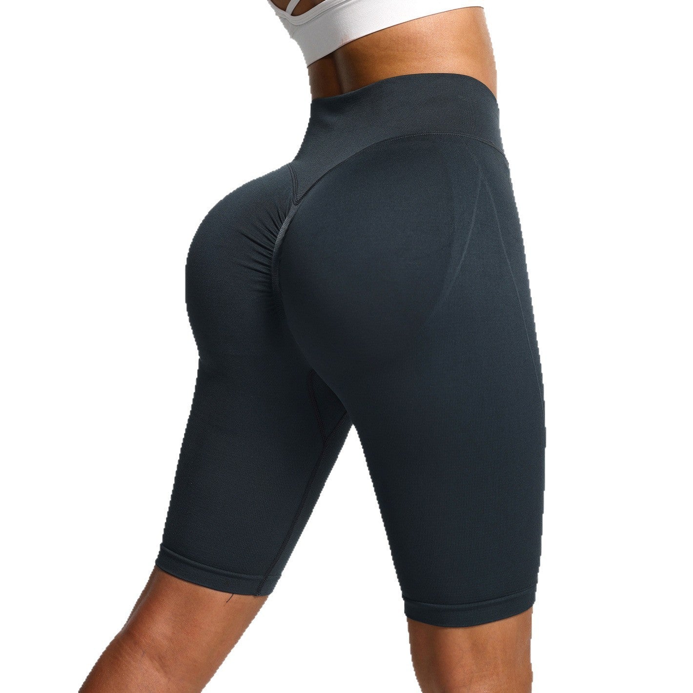 Women's Cross Waist Peach Hip Shorts