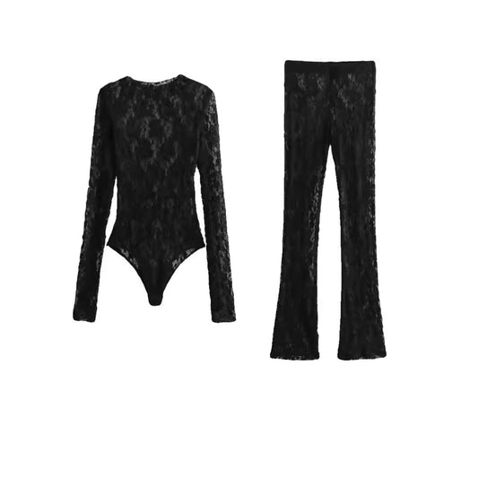 Summer Women's Lace Jumpsuit Leggings