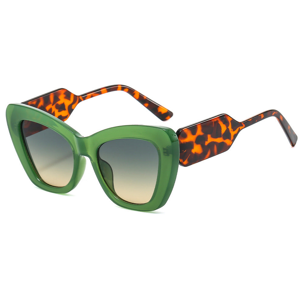 Plain Contrast Color European And American Sun Glasses